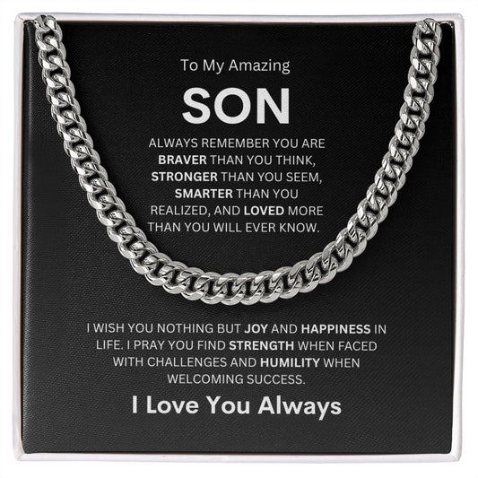 Cuban Link Chain For Son