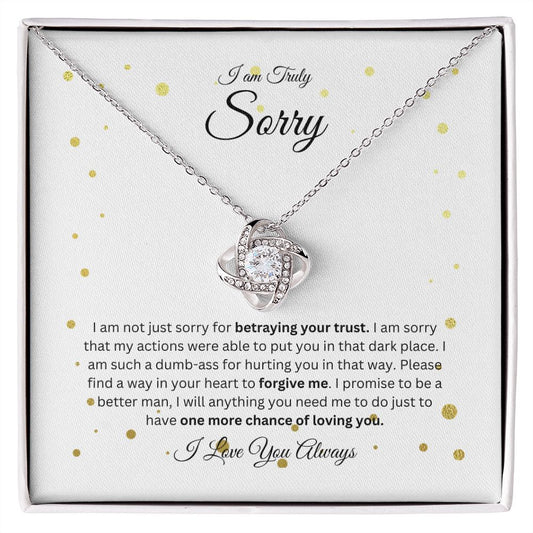 Love Knot Necklace For Apology