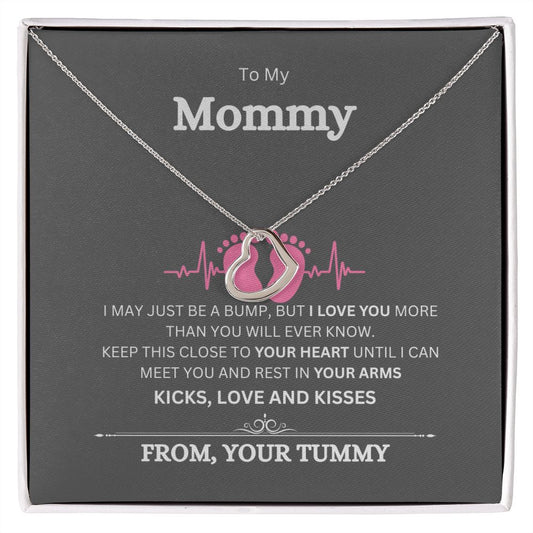Delicate Heart Necklace For Mommy😍 🥰