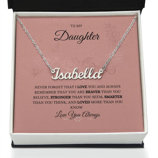 Custom Name Necklace For Daughter😍