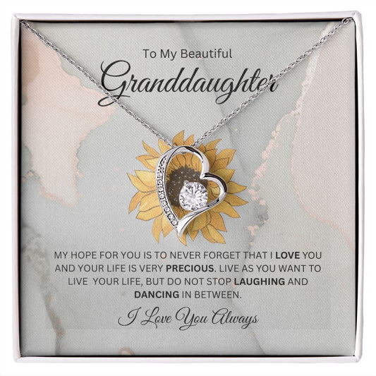 Forever Love Necklace For Granddaughter