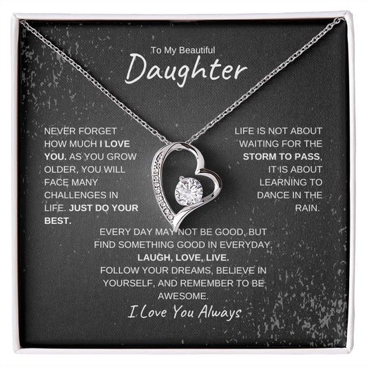 Forever Love Necklace For Daughter