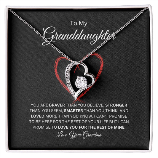 Forever Love Necklace For Granddaughter